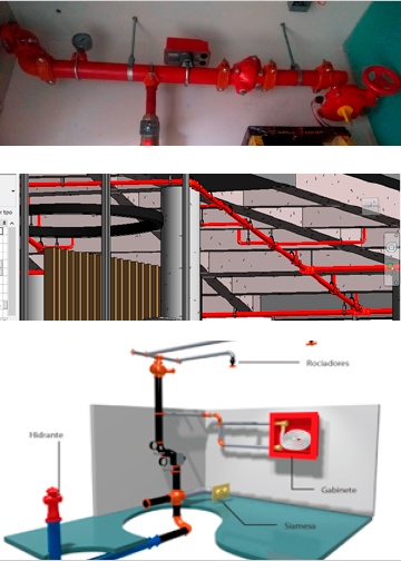 red contra incendio